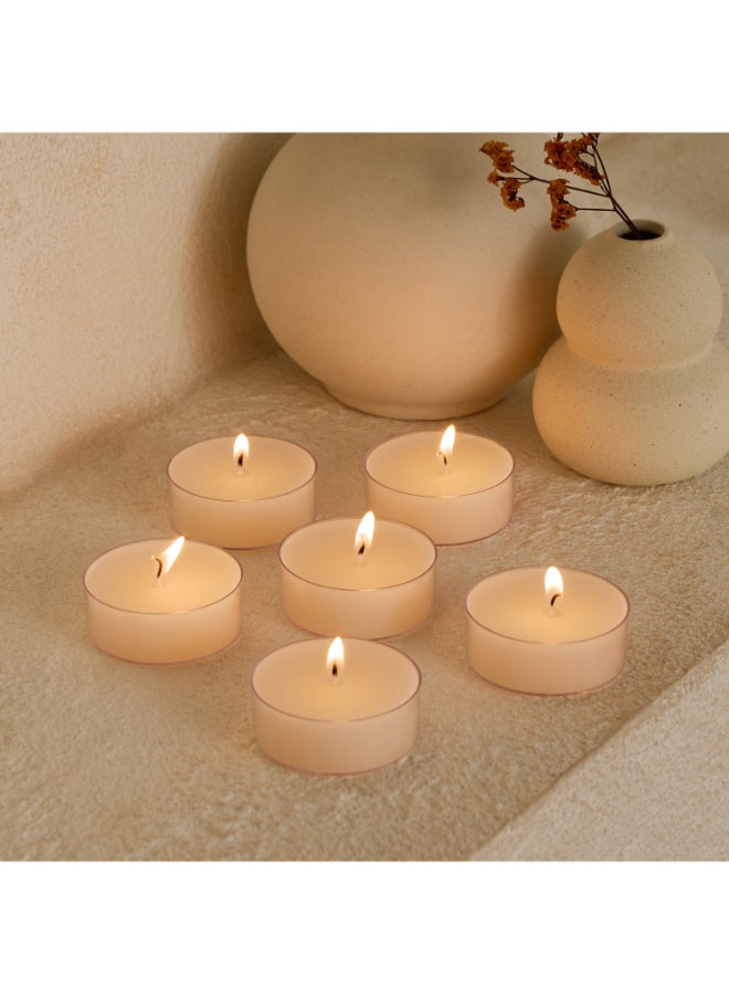 Home Box Luna Unscented Jumbo Tealight Candle Set - 6 Pieces - Image 2